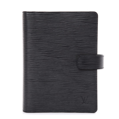 Louis Vuitton Epi Medium Ring Agenda Cover Black 1 of 8