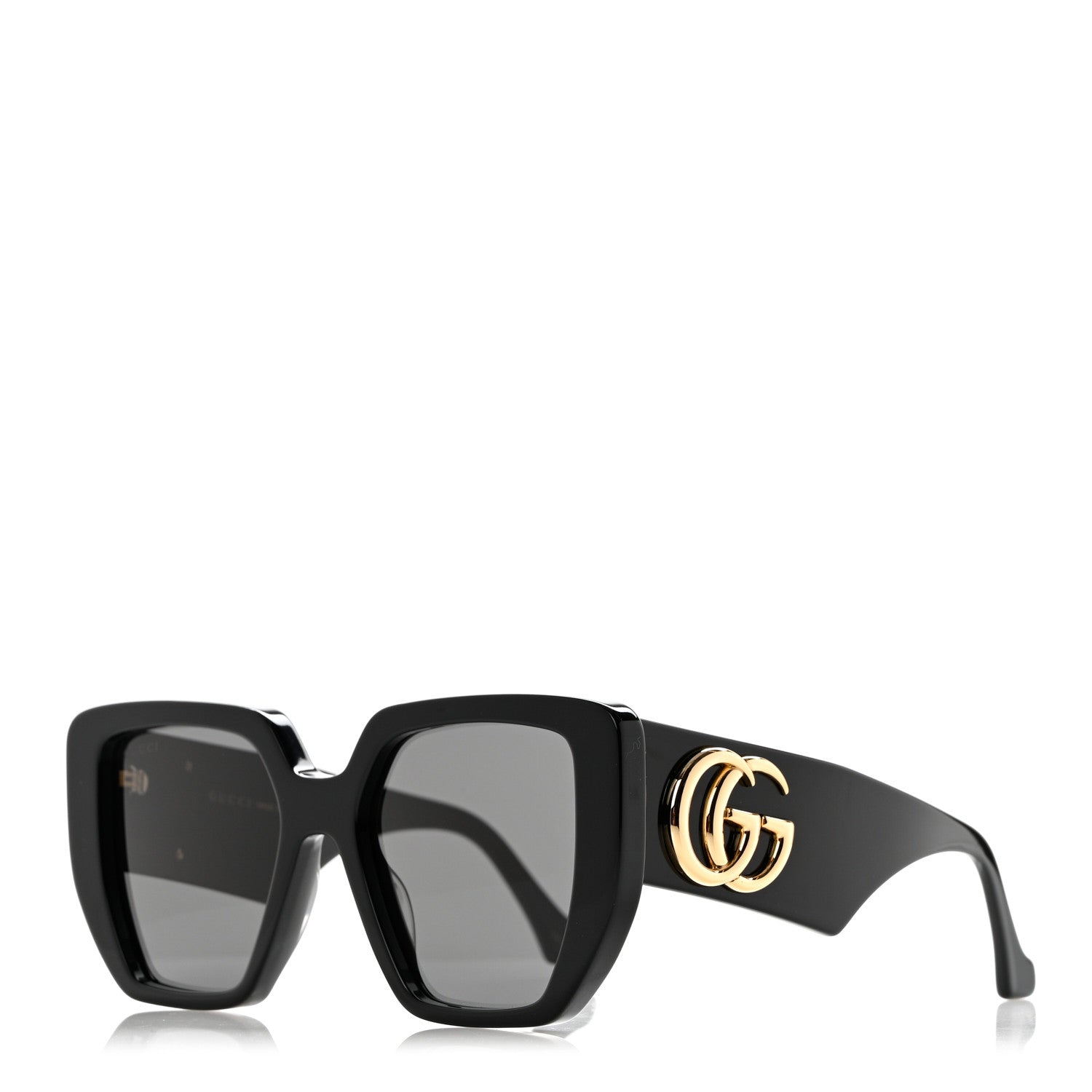 Gucci Acetate Square Frame Sunglasses GG0956S Black 1 of 8