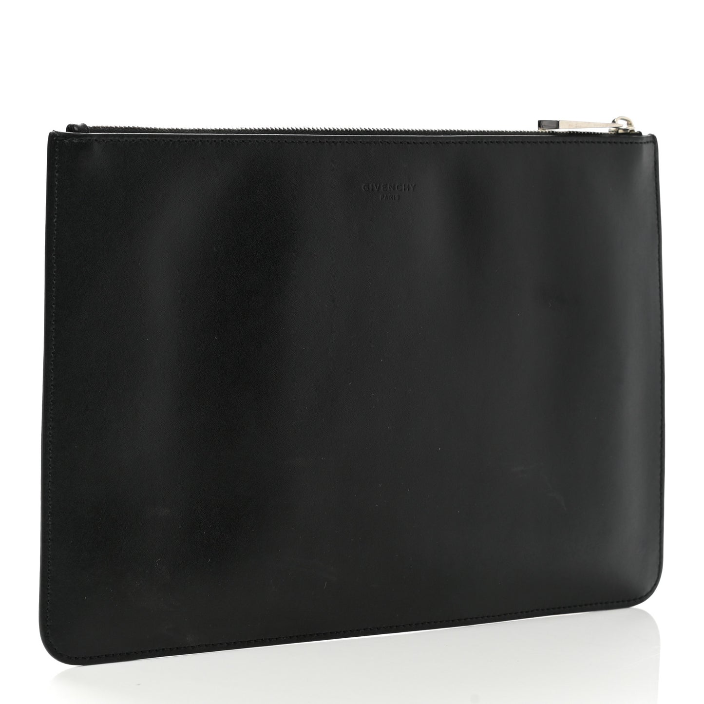 Smooth Calfskin Medium Star Pouch Black