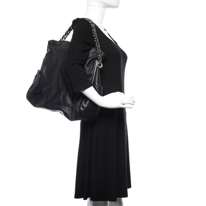 Chanel Lambskin Ultimate Soft Hobo Black 2 of 11