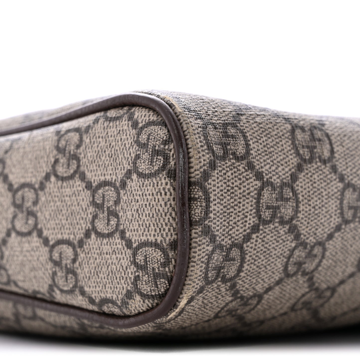 GG Supreme Monogram Web Medium Ophidia Messenger Bag Brown