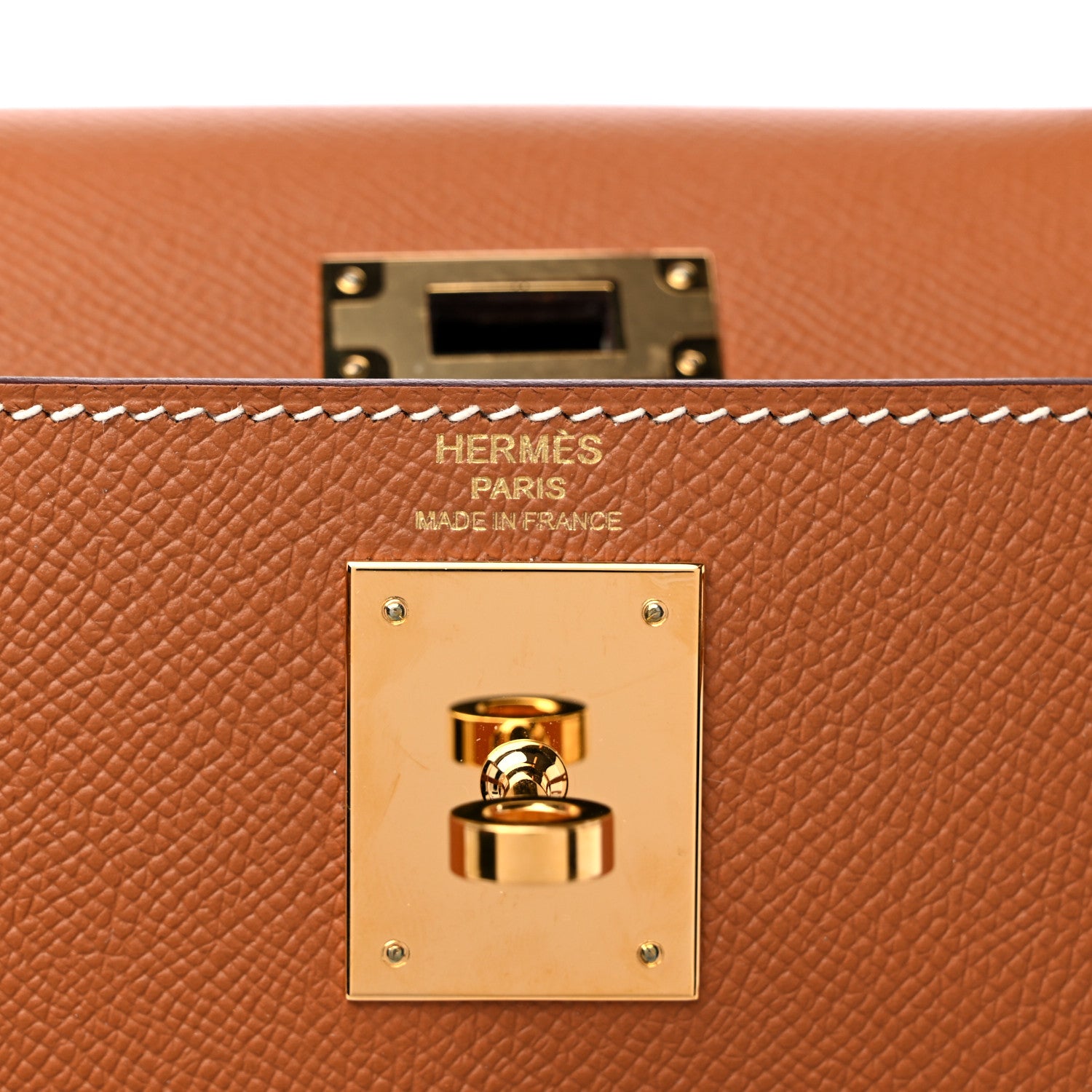 Hermes Epsom Kelly Sellier 28 Gold 6 of 9