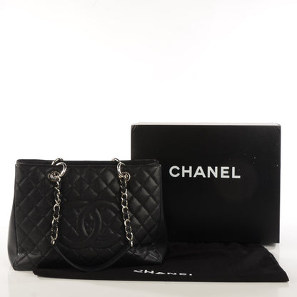 Chanel Caviar Quilted Grand Shopping Tote GST Black 5 of 10