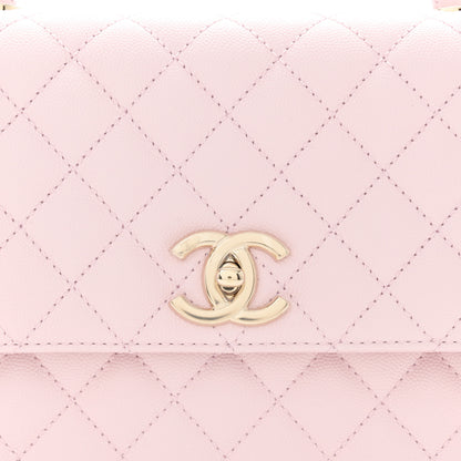 Chanel Caviar Quilted Small Coco Handle Flap Light Pink 8 of 12