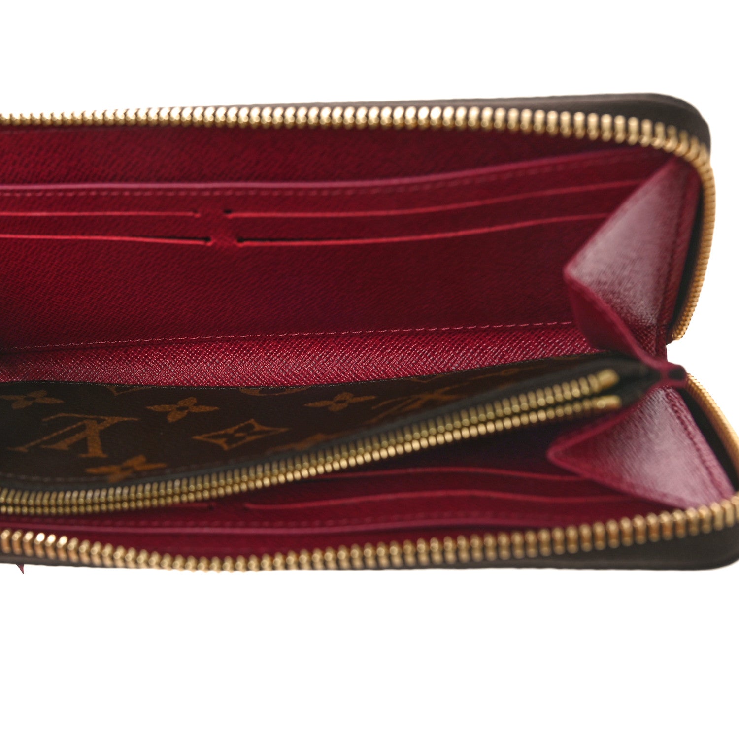 Louis Vuitton Monogram Clemence Wallet Fuchsia 5 of 9