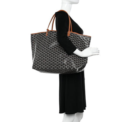 Goyard Goyardine Saint Louis GM Black Gold 2 of 12