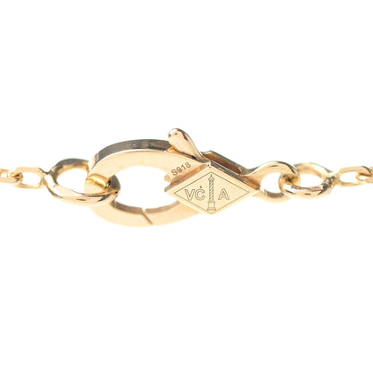 Van Cleef & Arpels 18K Yellow Gold Mother of Pearl Vintage Alhambra Pendant Necklace 4 of 7
