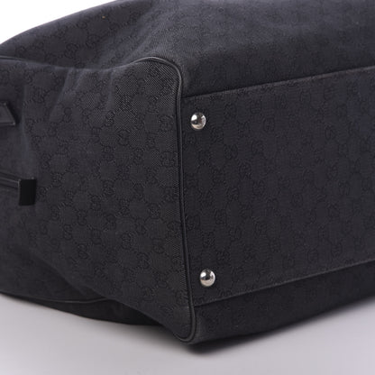 Gucci Denim Monogram Large Duffle Black 8 of 15