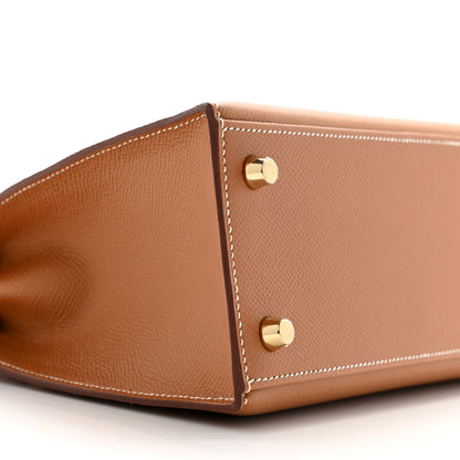 Hermes Epsom Kelly Sellier 25 Gold 9 of 11