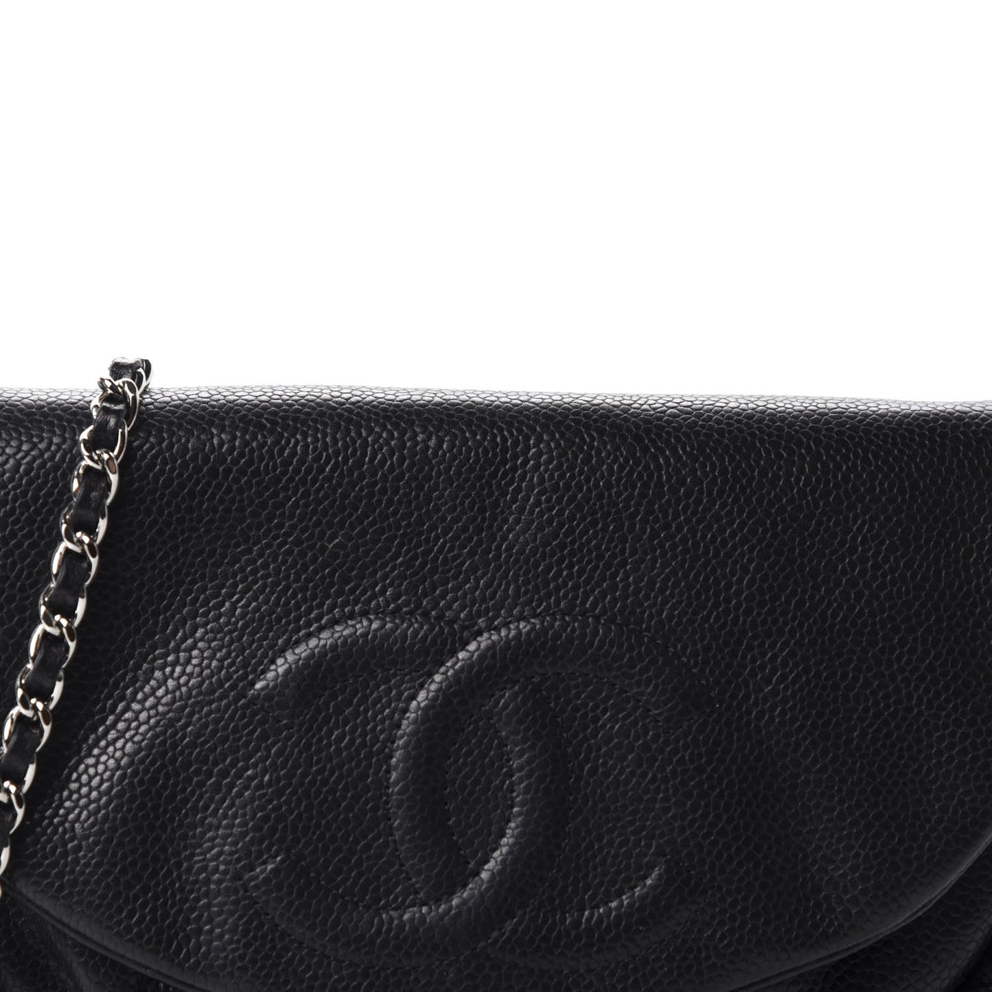 Caviar Half Moon Wallet On Chain WOC Black