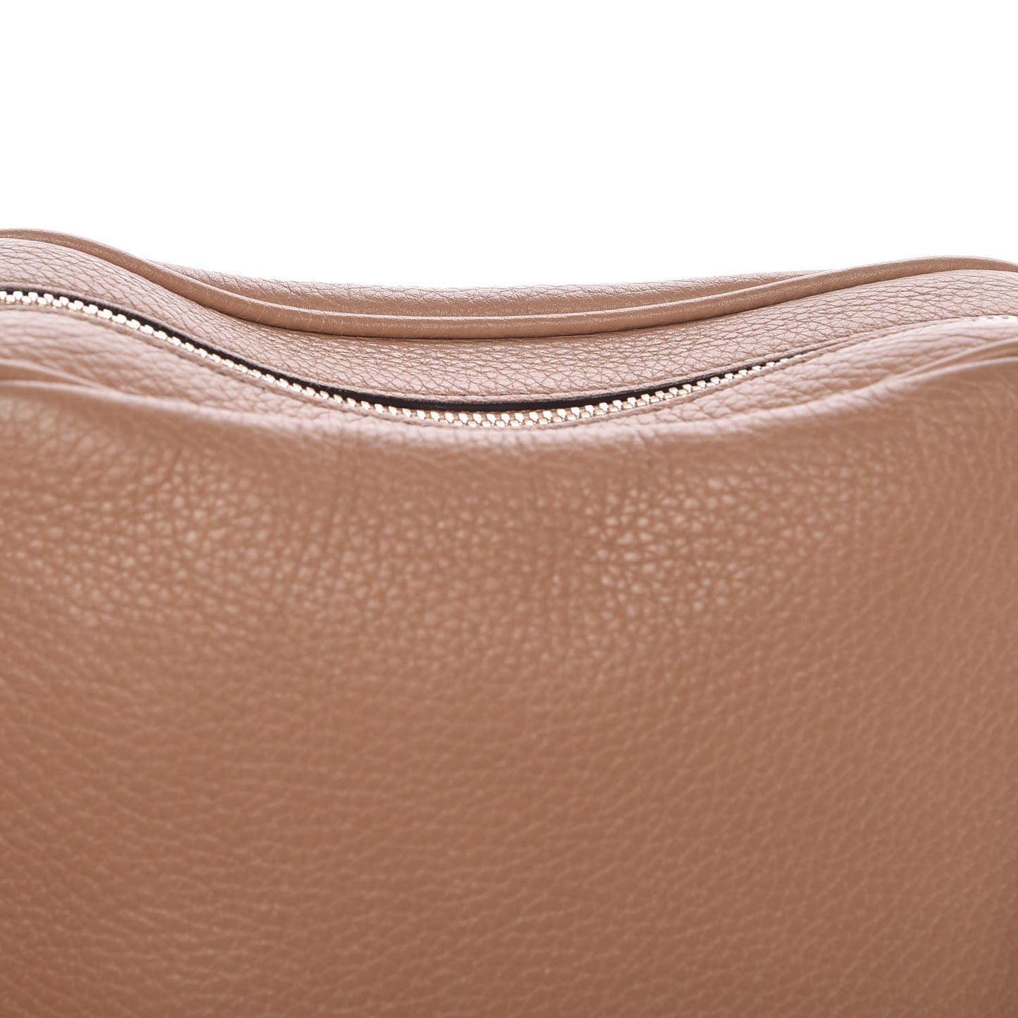 Pebbled Calfskin Small Soho Disco Bag Camelia