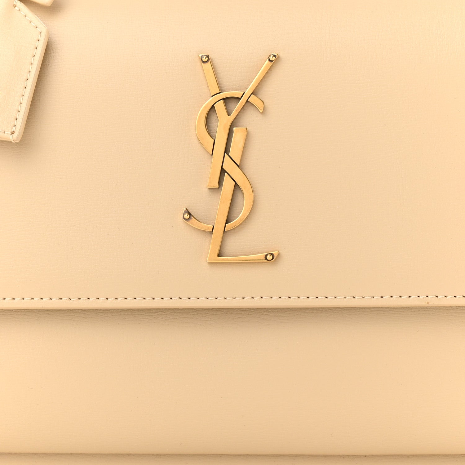 Saint Laurent Smooth Calfskin Medium Monogram Sunset Satchel New Aspen 8 of 14