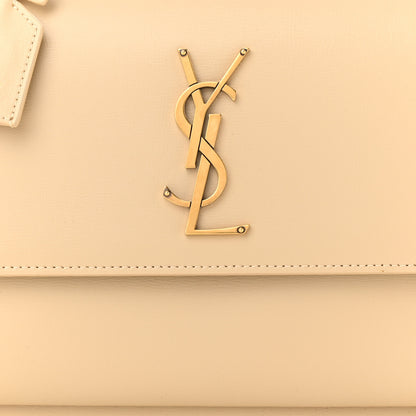 Saint Laurent Smooth Calfskin Medium Monogram Sunset Satchel New Aspen 8 of 14