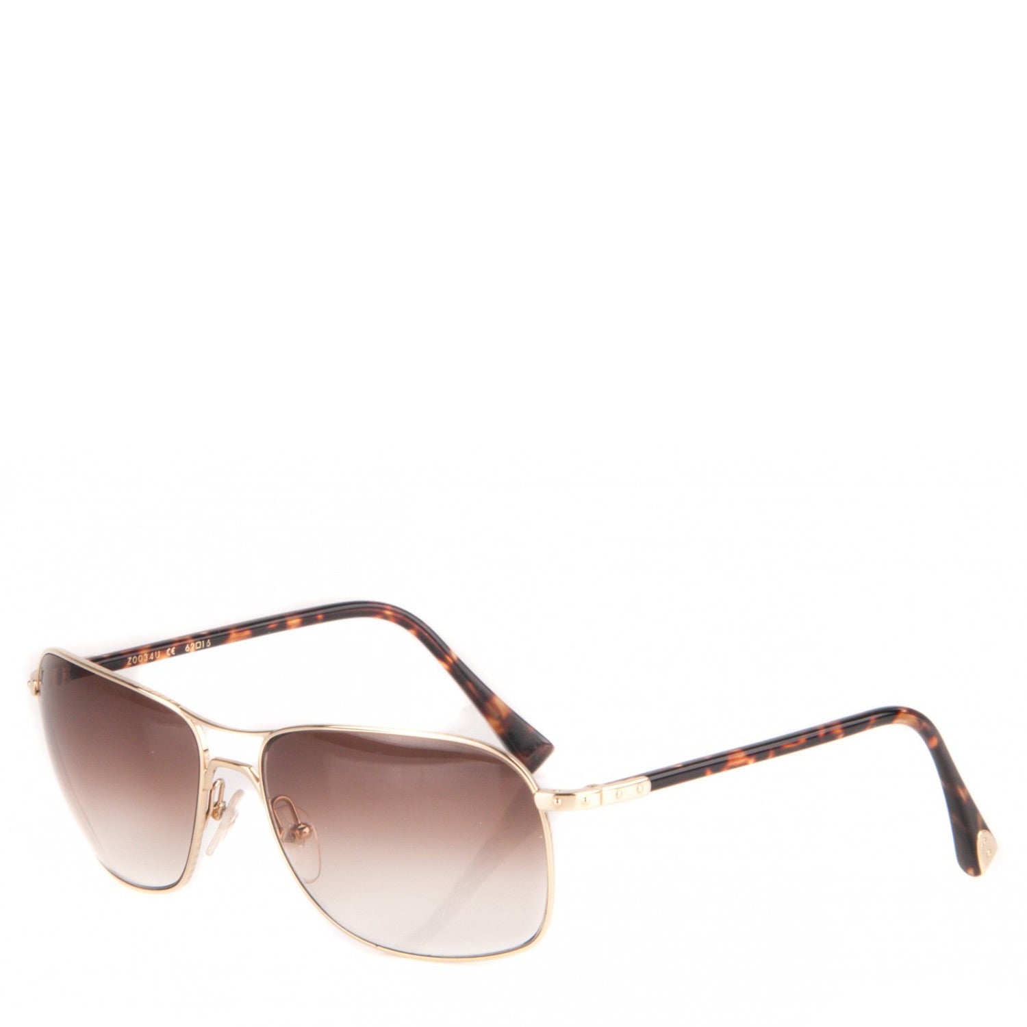 Louis Vuitton Conspiration Pilote Sunglasses Z0034U Gold 1 of 6