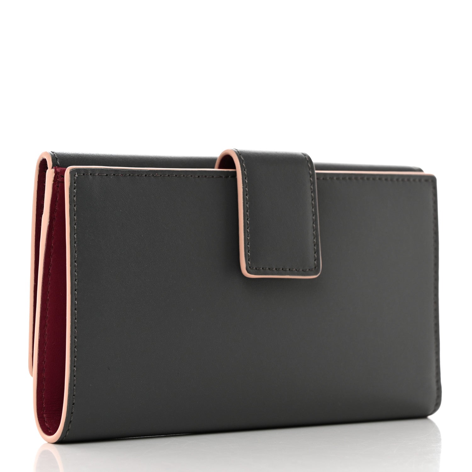 Fendi Vitello Studded Kan I French Wallet Amazzonia 3 of 9