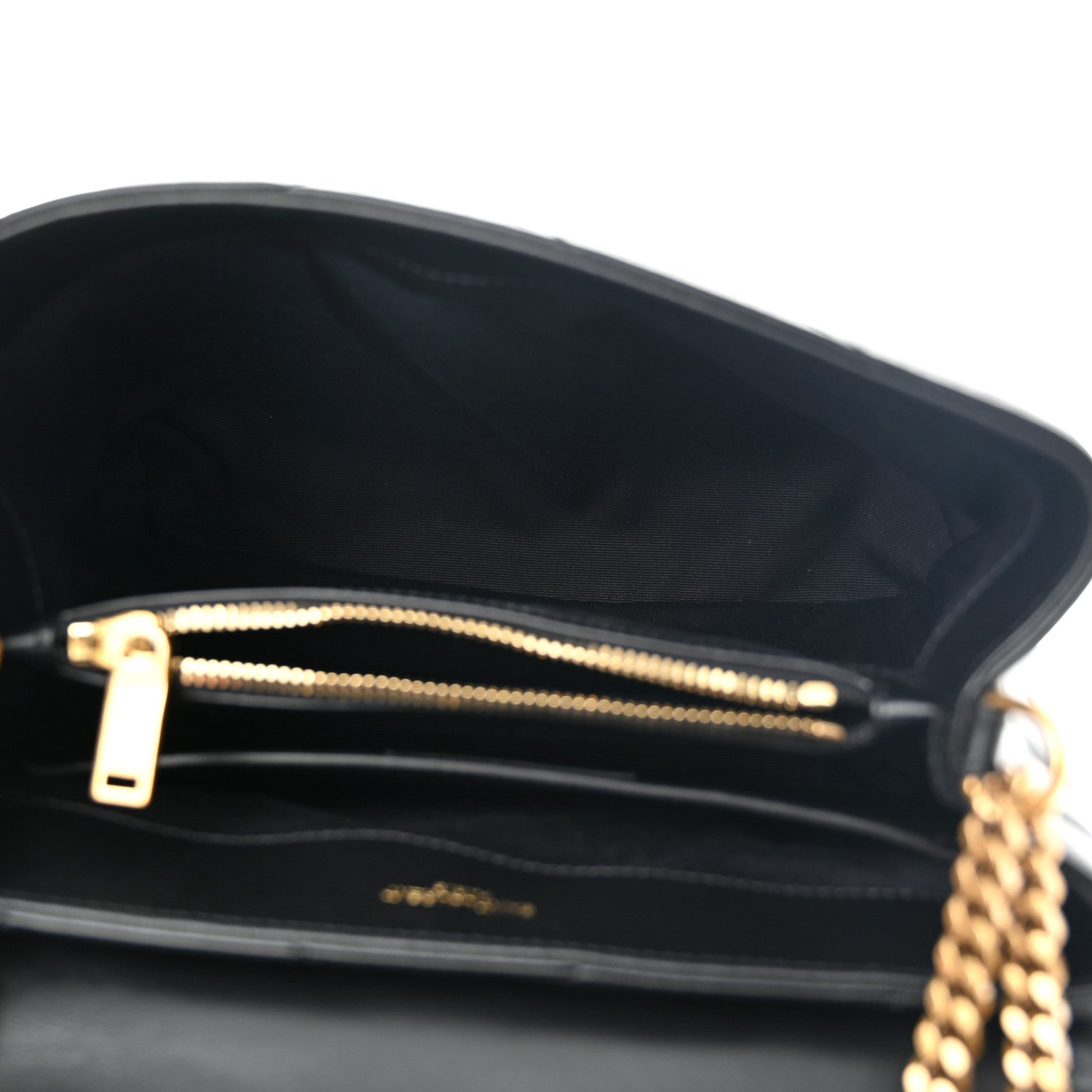 Saint Laurent Calfskin Y Quilted Monogram Small Loulou Chain Satchel Black 5 of 9