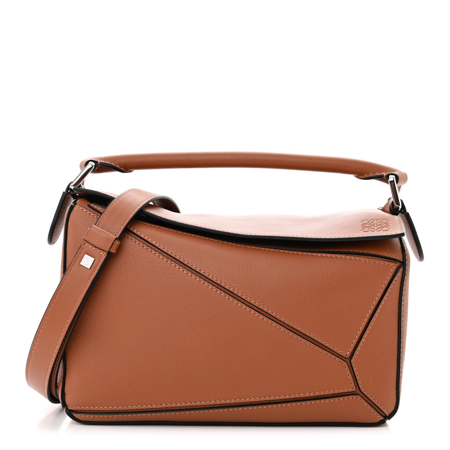 Loewe Calfskin Small Puzzle Bag Tan 1 of 9