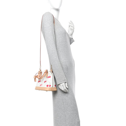 Louis Vuitton LV X TM Monogram Cerises Alma BB White 2 of 9