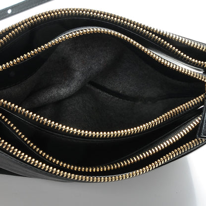 Celine Lambskin Small Trio Crossbody Bag Black 5 of 10
