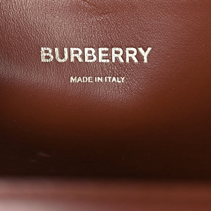 Burberry E-Canvas Monogram Stripe Medium Pocket Bag Bridle Brown 9 of 11