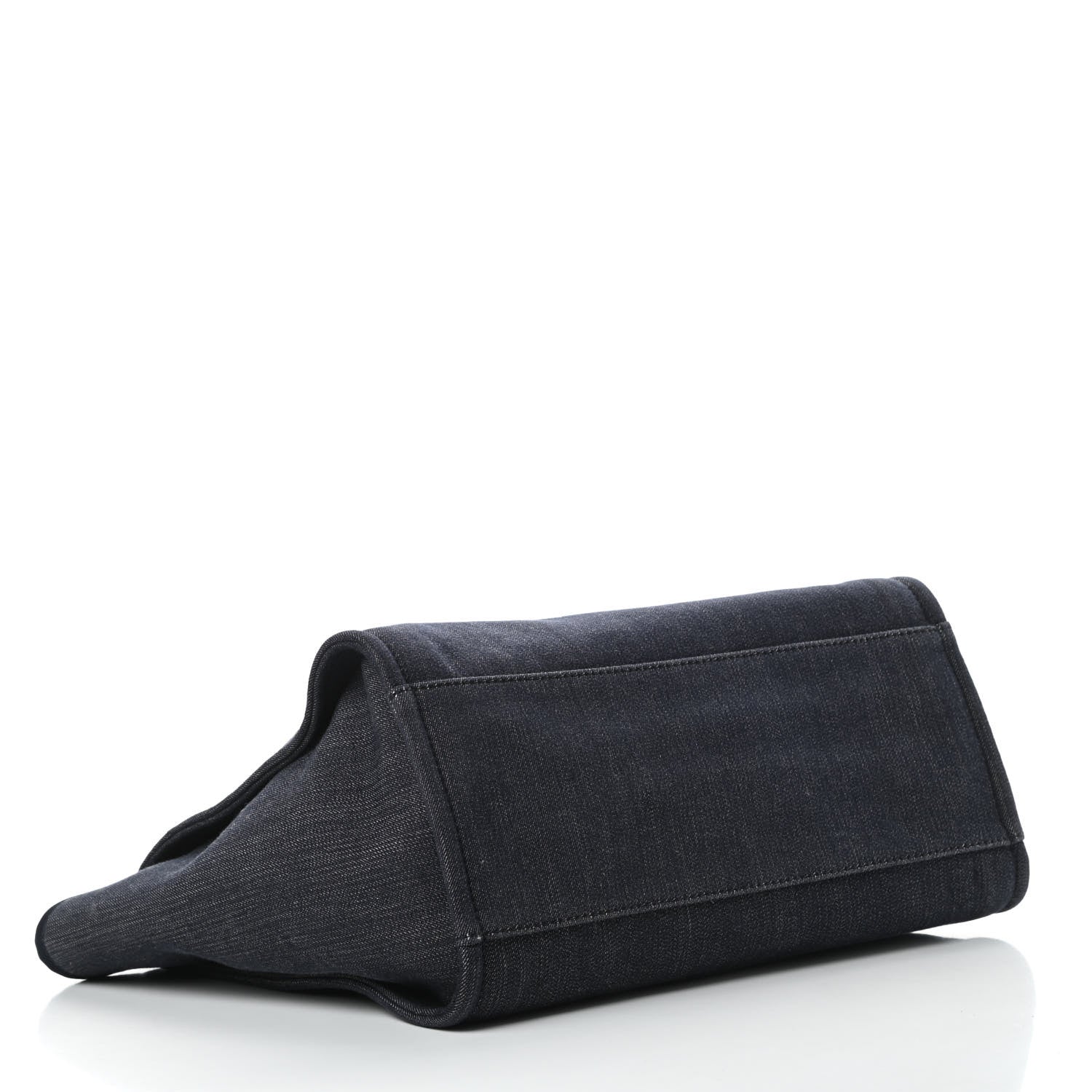 Chanel Denim Medium Deauville Tote Dark Blue 4 of 10
