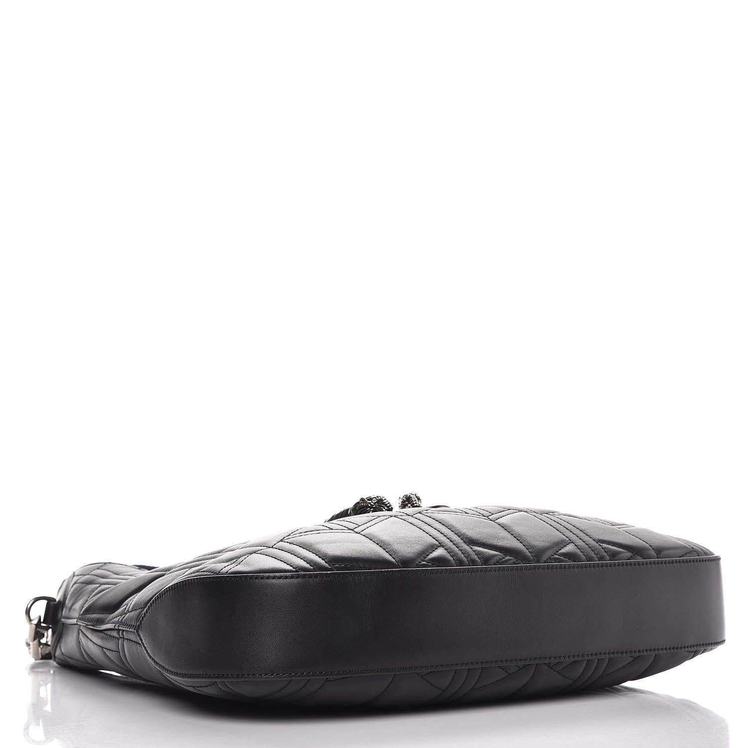 Gucci Calfskin Web Quilted Medium Dionysus Hobo Black 5 of 10