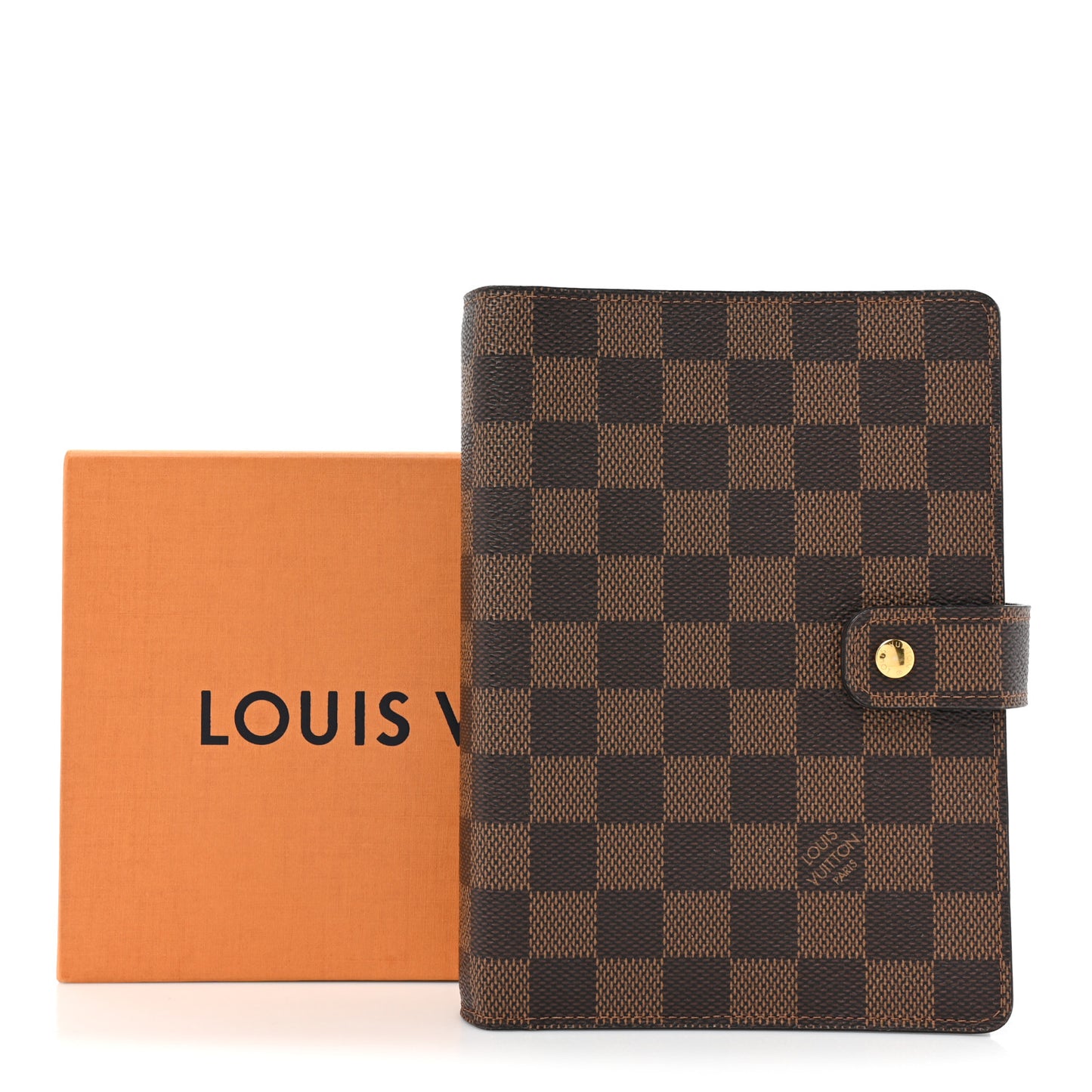 Damier Ebene Medium Ring Agenda Cover