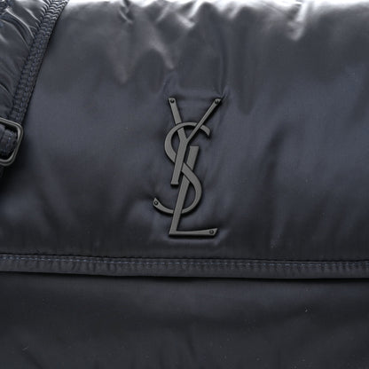 Saint Laurent Nylon Niki Messenger Dark Blueberry Black 8 of 10