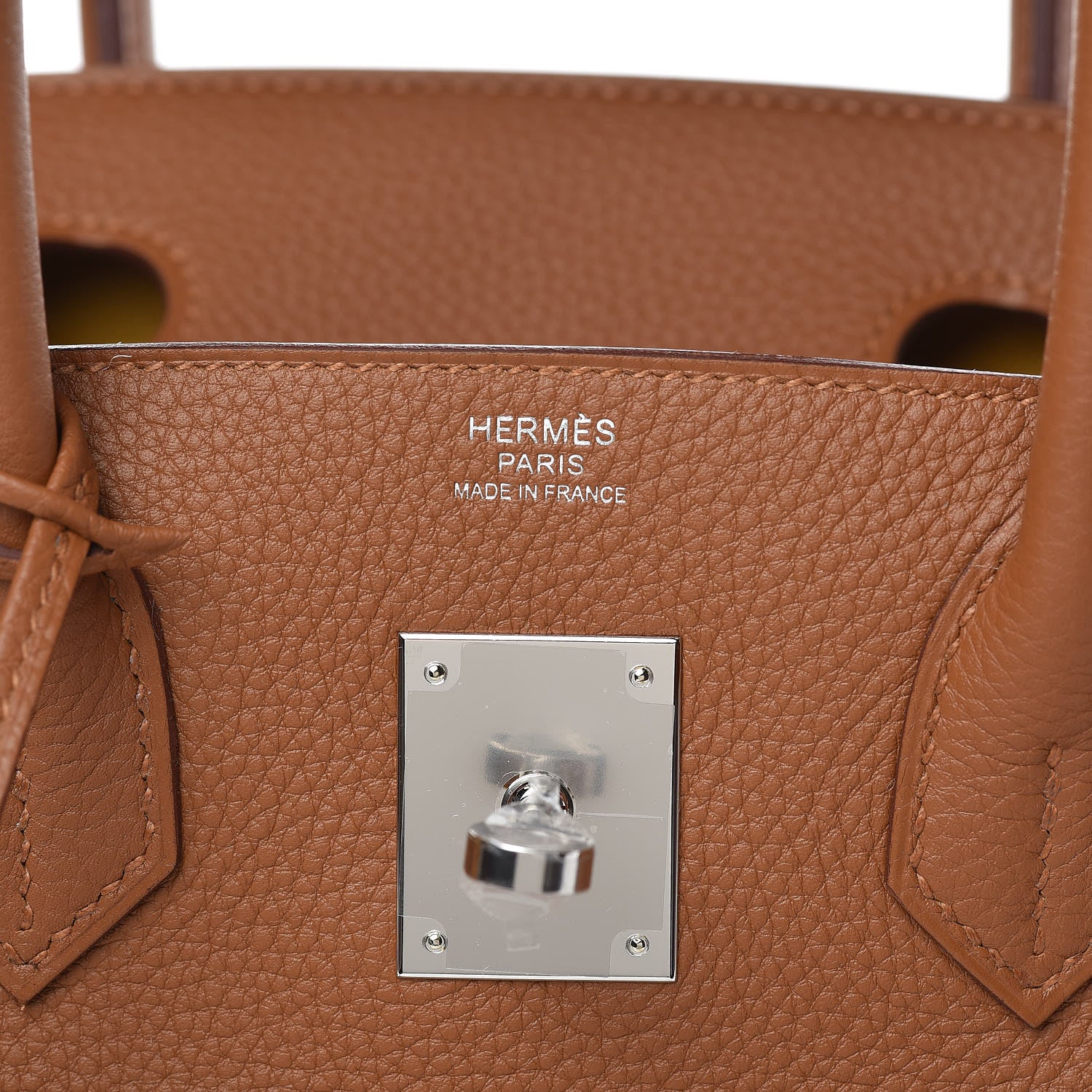 Hermes Togo Swift Officier Birkin 30 Gold Ambre 8 of 33