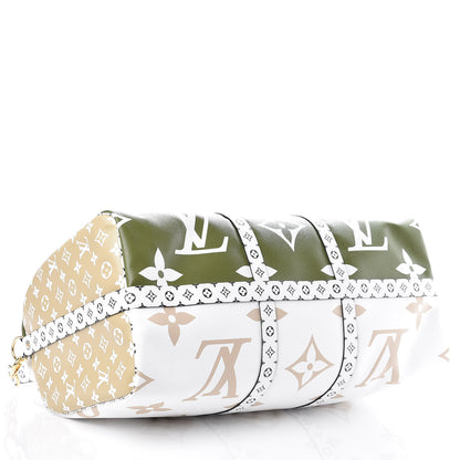 Louis Vuitton Monogram Giant Keepall Bandouliere 50 Kaki Beige 5 of 10