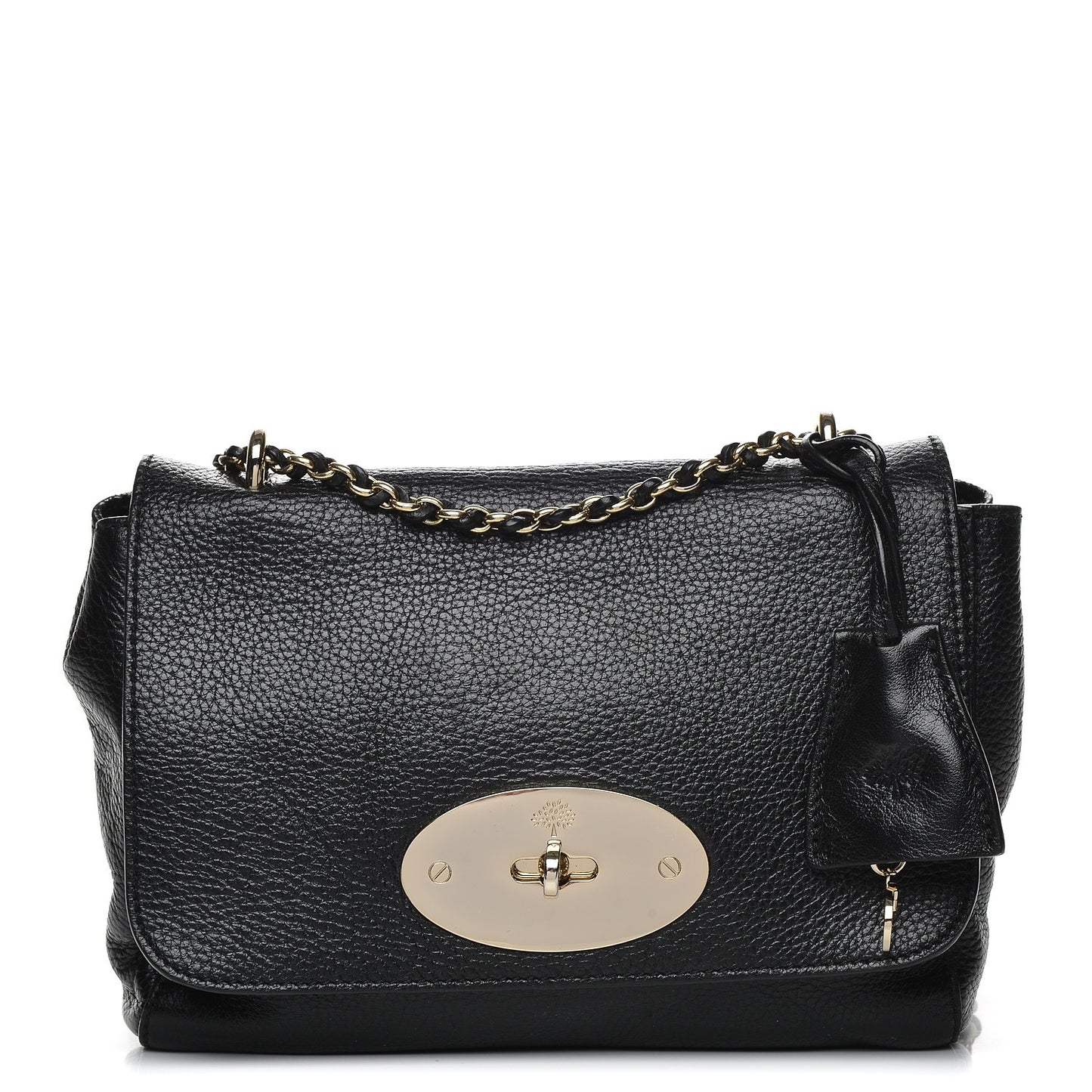 Soft Spongy Calfskin Small Lily Flap Black