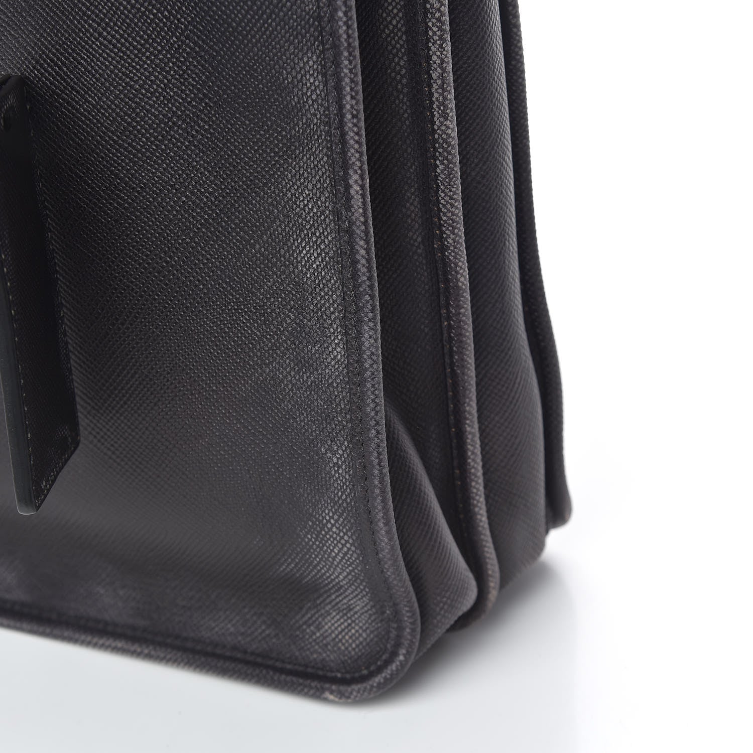 Prada Saffiano Cuir Double Handle Tote Baltico 14 of 22