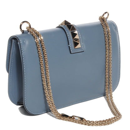 Valentino Garavani Vitello Medium Glam Lock Rockstud Flap London Stone 4 of 15