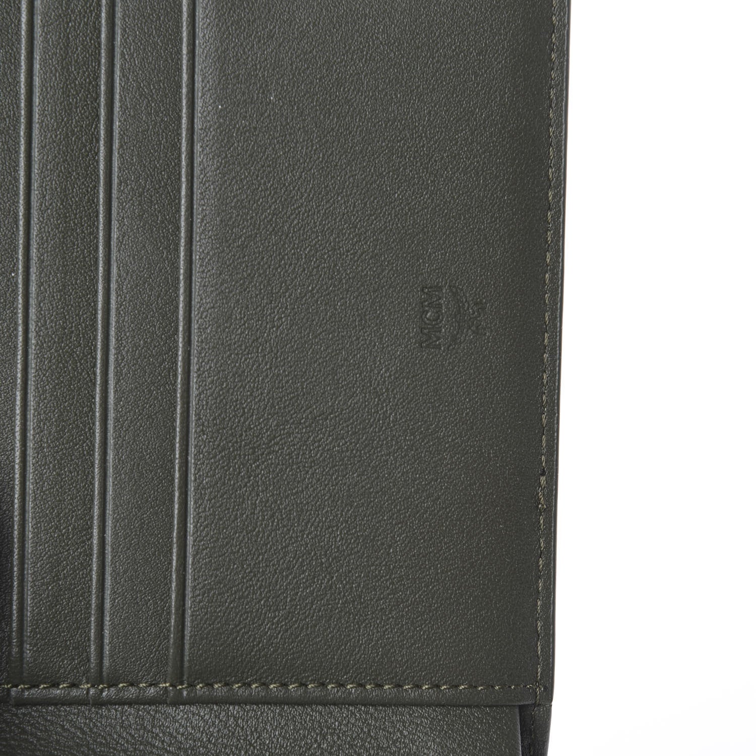 MCM Visetos Bi-Fold Wallet Dark Green 5 of 5