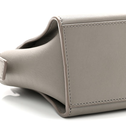 Saint Laurent Calfskin Monogram Toy Cabas  Oyster Grey 9 of 10