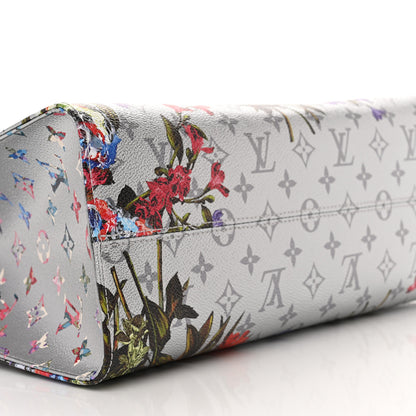 Louis Vuitton Metallic Monogram LV Garden OnTheGo MM Silver 8 of 9