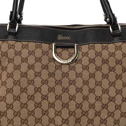 Gucci Monogram D Gold Tote Dark Brown 8 of 11