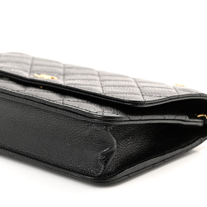 Chanel Caviar Quilted Wallet on Chain WOC Black 11 of 12