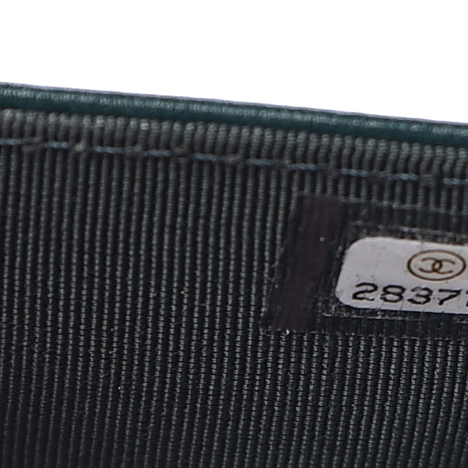 Chanel Lambskin Chevron Quilted Wallet On Chain WOC Dark Green 10 of 12