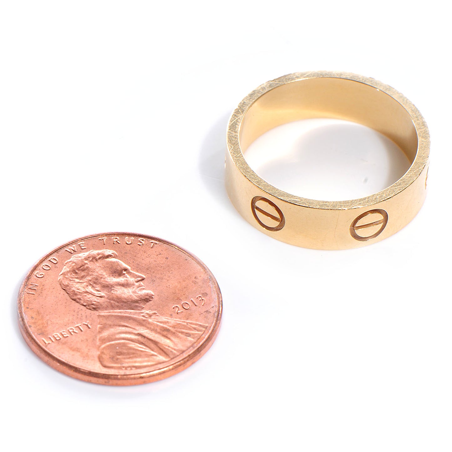 18K Yellow Gold 5.5mm LOVE Ring 53 6.25