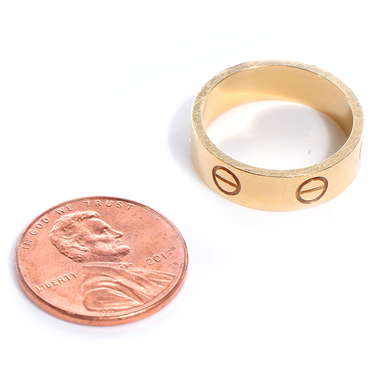 Cartier 18K Yellow Gold 5.5mm LOVE Ring 53 6.25 5 of 6