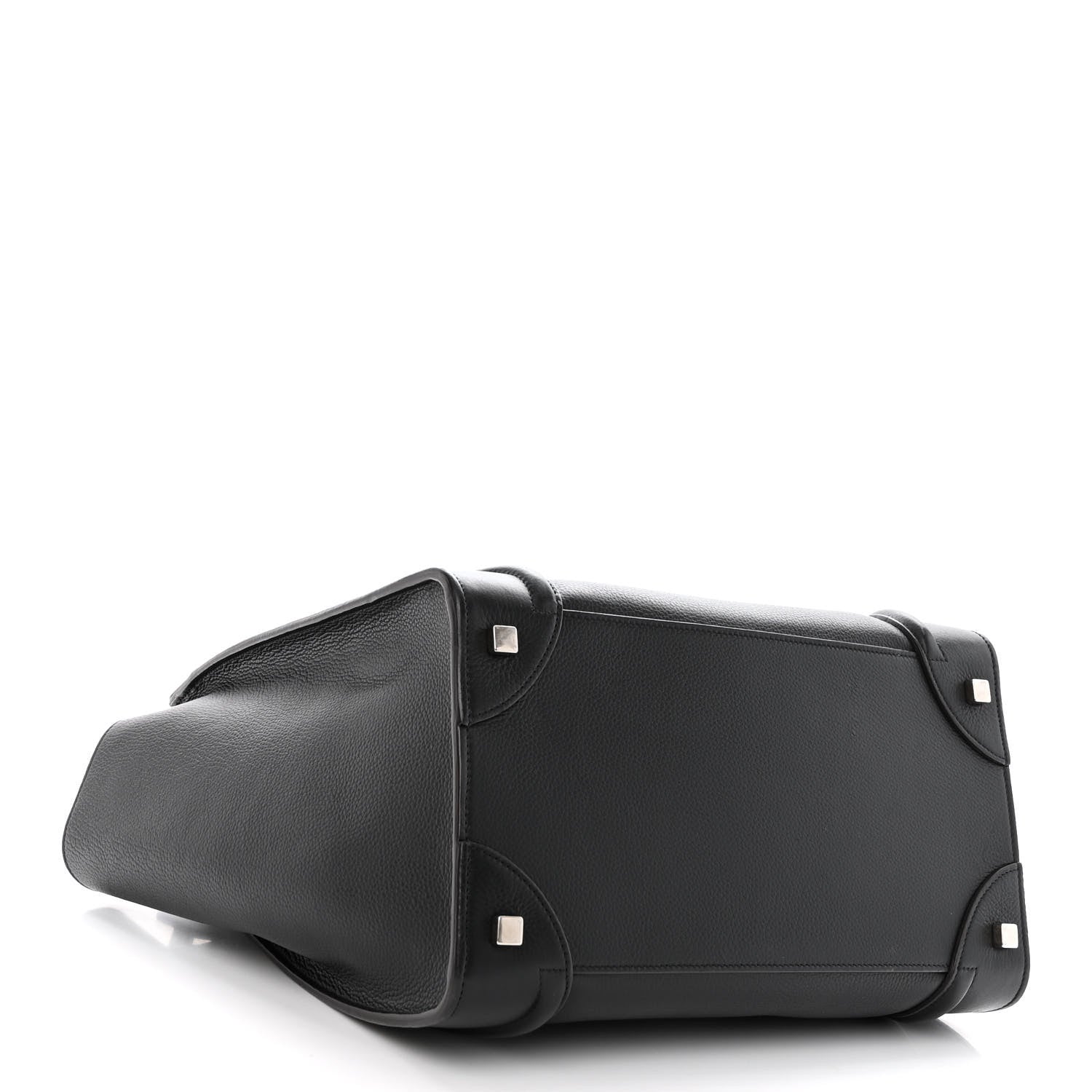 Celine Drummed Calfskin Mini Luggage Black 4 of 10