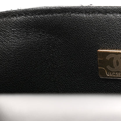 Chanel Lambskin Quilted Mini Top Handle Rectangular Flap Black 7 of 10