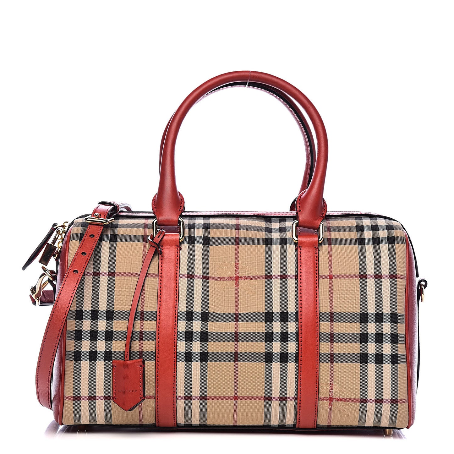 Horseferry Check Medium Alchester Bowling Bag Red