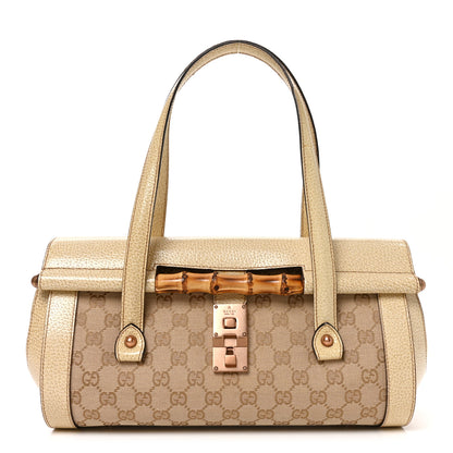 Gucci Monogram Bamboo Bullet Bag Off White Off White 1 of 10