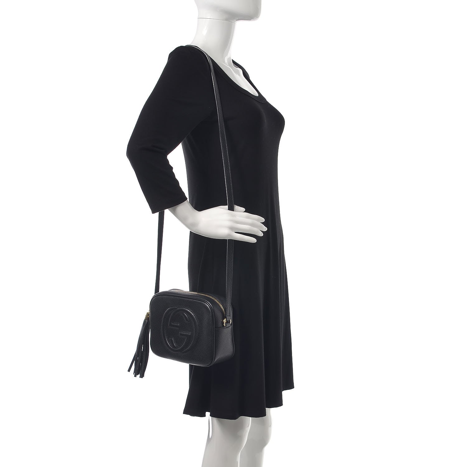 Gucci Pebbled Calfskin Small Soho Disco Bag Black 2 of 9