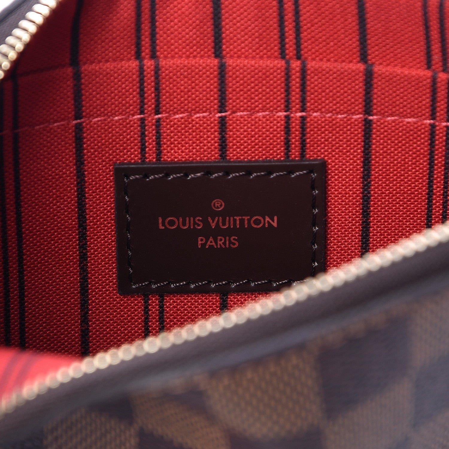 Louis Vuitton Damier Ebene Neverfull MM GM Pochette 6 of 7