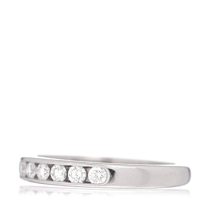 Tiffany Platinum Diamond .33ctw Half Circle Wedding Band Ring 51 5.75 3 of 7