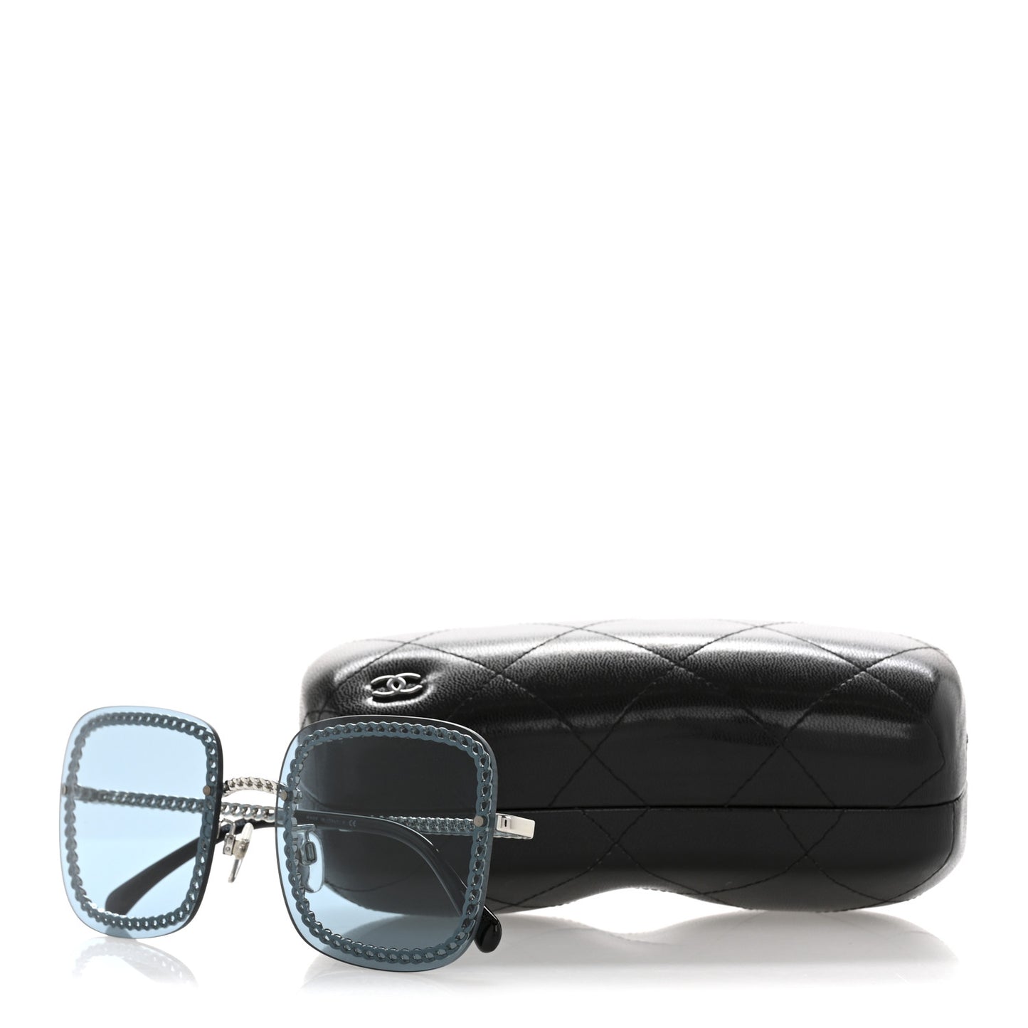 Chain Square Sunglasses 4244 Blue