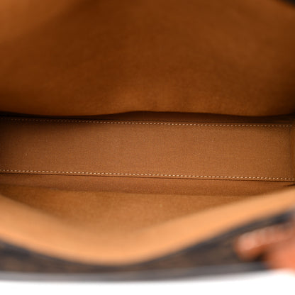 Celine Triomphe Canvas Calfskin Small Vertical Cabas Tan 5 of 10
